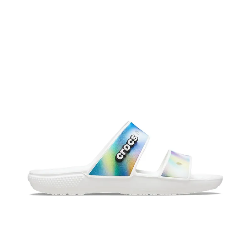 Crocs Classic Colorful Unisex Multi Color White Sandals-1