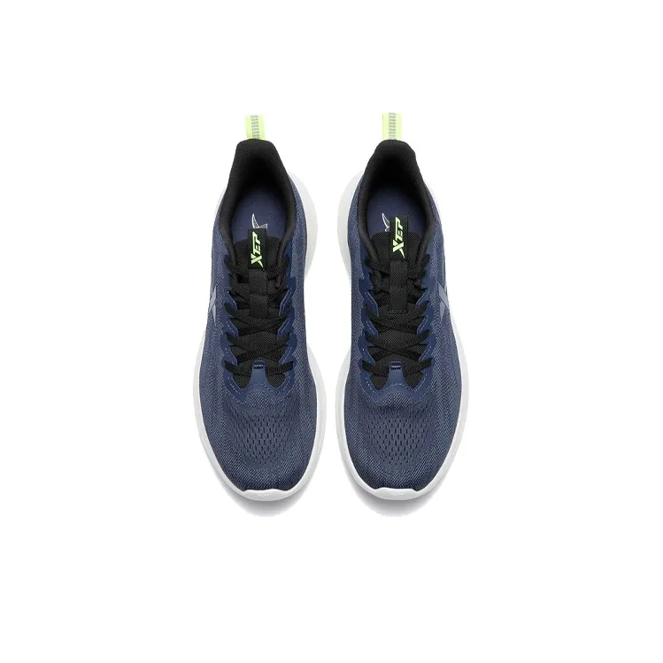 XTEP Shock Absorbers With Slip Resistant And Abrasion Resistant Properties Low Top Running Shoes Men's Blue Black-2