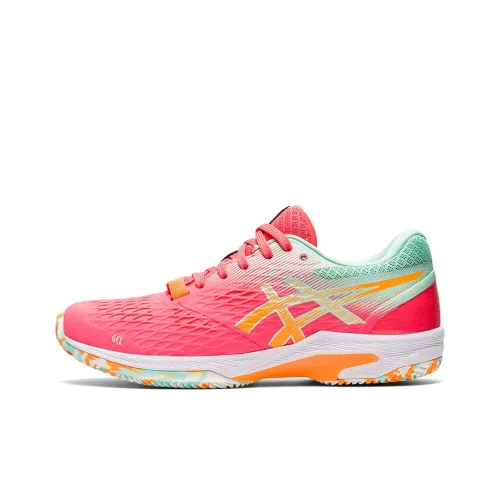 Asics Gel-Padel Lima FF Wear-Resistant Slip-Resistant Low-Top Running Shoes Women's Blue Pink