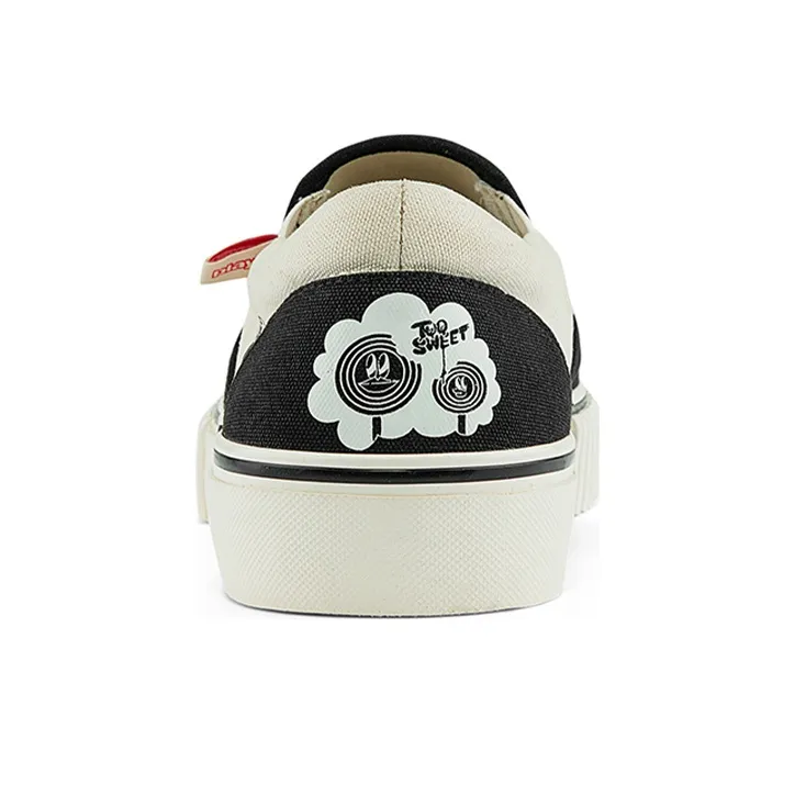 Kappa Player Artist Collaboration Wear resistant And Lightweight Low Top Canvas Shoes Unisex Black-5