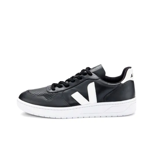 VEJA V-10 Skateboard Shoes Unisex Low-Top Black