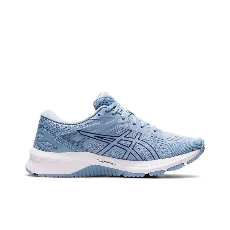 Asics GT-1000 10 Durable Breathable Low-Top Running Shoes Women's Haze Blue Pink-1