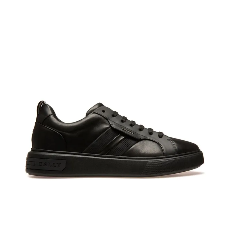 BALLY Maxim Low-Top Stylish Skateboarding Shoes Men's Black-1