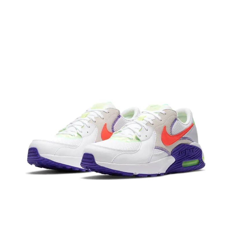 Nike Air Max Excee White Indigo Burst Volt Bright Crimson-2