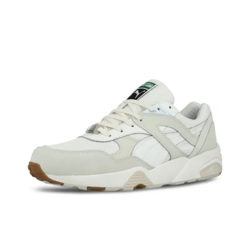 PUMA R698 Trinomic Low-Top Casual Shoes Men's White Gray-1