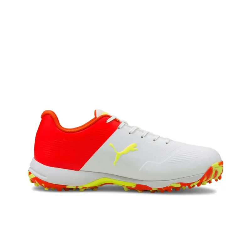 One8 x PUMA One8 Virat Kohli Cushioning Slip-Resistant Balance Low-Top Running Shoes Men's White Red Yellow-1
