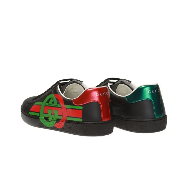 GUCCI Gg Ace 'Black Green Red'-2