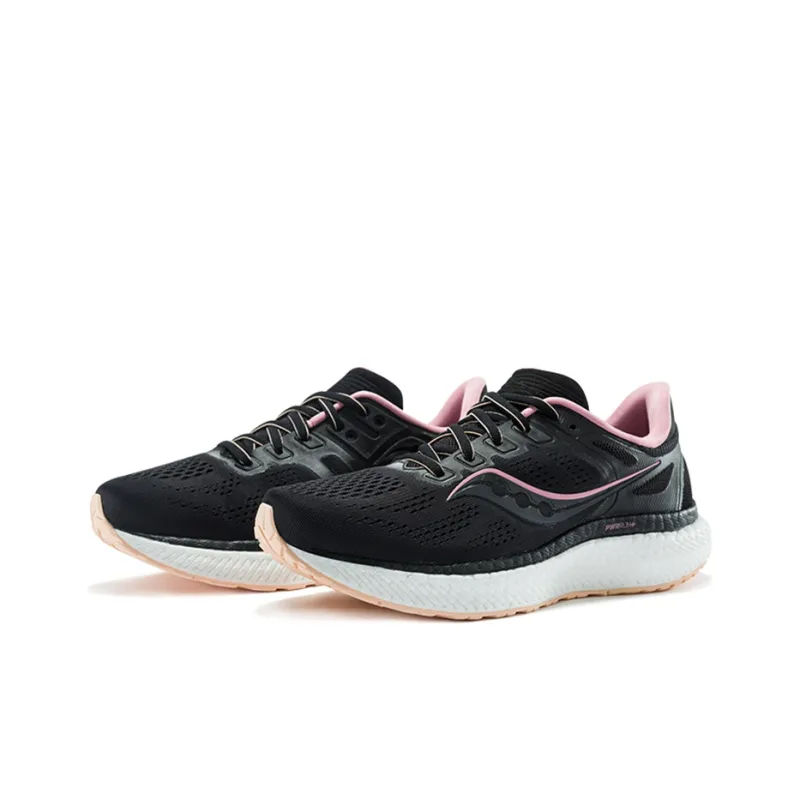 saucony Women's Hurricane 23 Wide 'Black Rosewater'-2