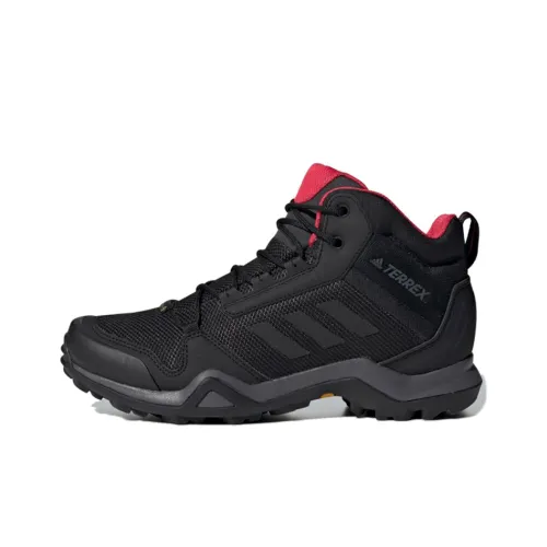 Adidas Terrex AX3 GTX Hiking / Trekking Shoes Women's Mid-Top Black/Red