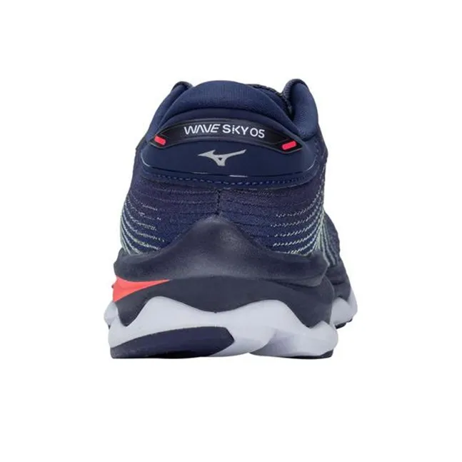 Mizuno Wave Sky 5 Casual Shoes Women's Low Top Blue/White/Red-3