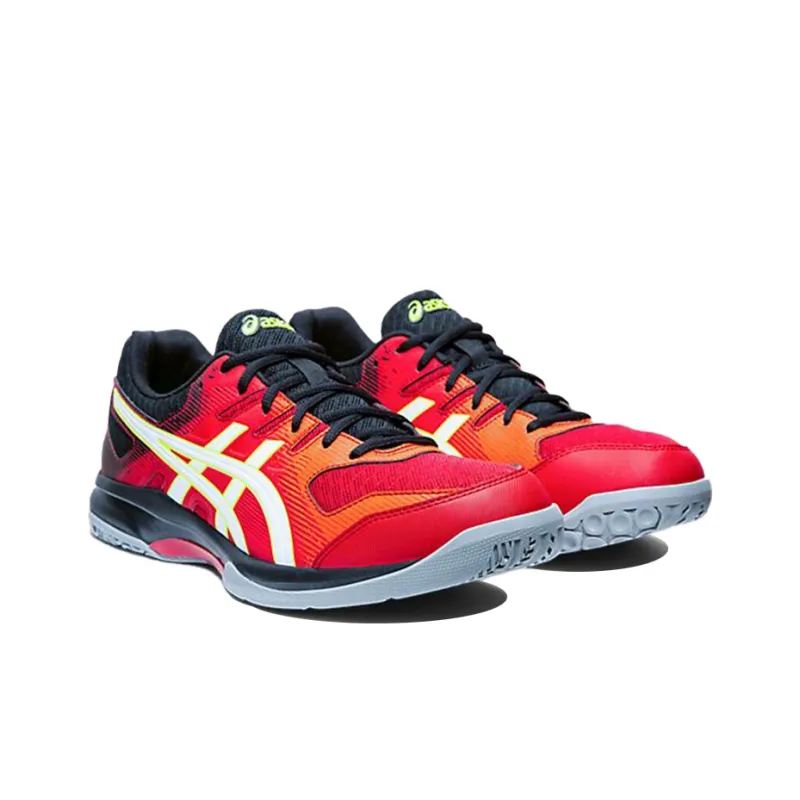 Asics Gel-Rocket 9 Durable Breathable Low-Top Running Shoes Men's Sunrise Red Black-2