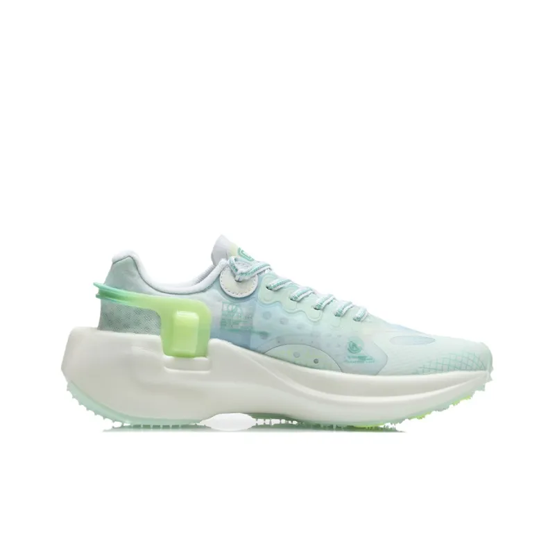 LiNing Ranger Travel Hero Essential Rebound Low-Top Running Shoes Women's Blue Green-1