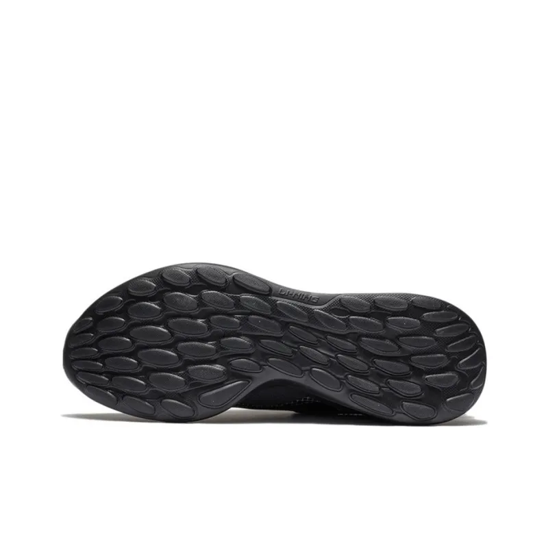 LiNing Soft Cushioned Slip-Resistant Abrasion-Resistant Low-Top Casual Shoes Men's Phantom Black-4
