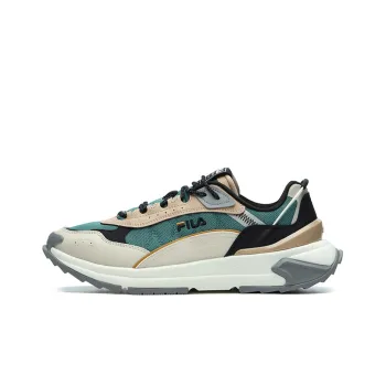 FILA Fashion Sneakers Running Shoes Men Low Top Beige/Green/Black/White