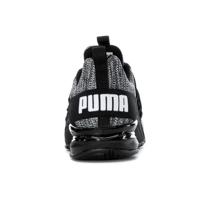 PUMA Axelion Anti-Slip And Wear-Resistant Breathable Low-Top Running Shoes Men's Black Gray White-3
