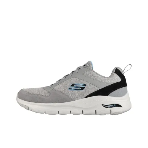Skechers Arch Fit Series Casual Shoes Men Low-Top Gray/Black
