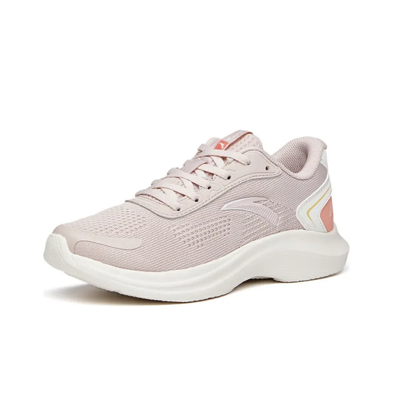 Anta Running Collection Durable Cushioning Low-Top Running Shoes Women's Lotus Gray-1