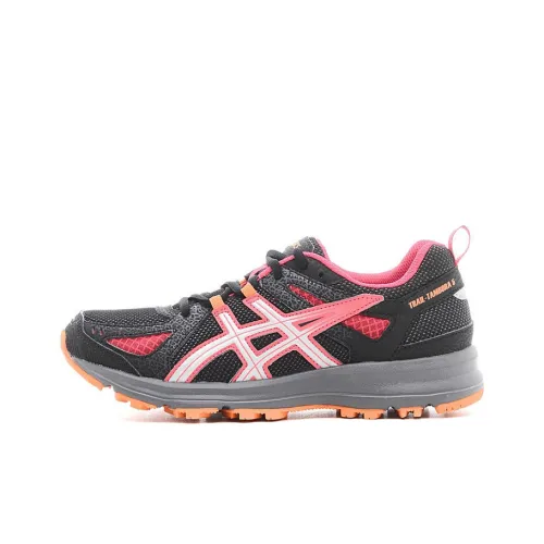 Asics Trail-Tambora 5 Wear-Resistant Low-Top Running Shoes Women's Black Pink