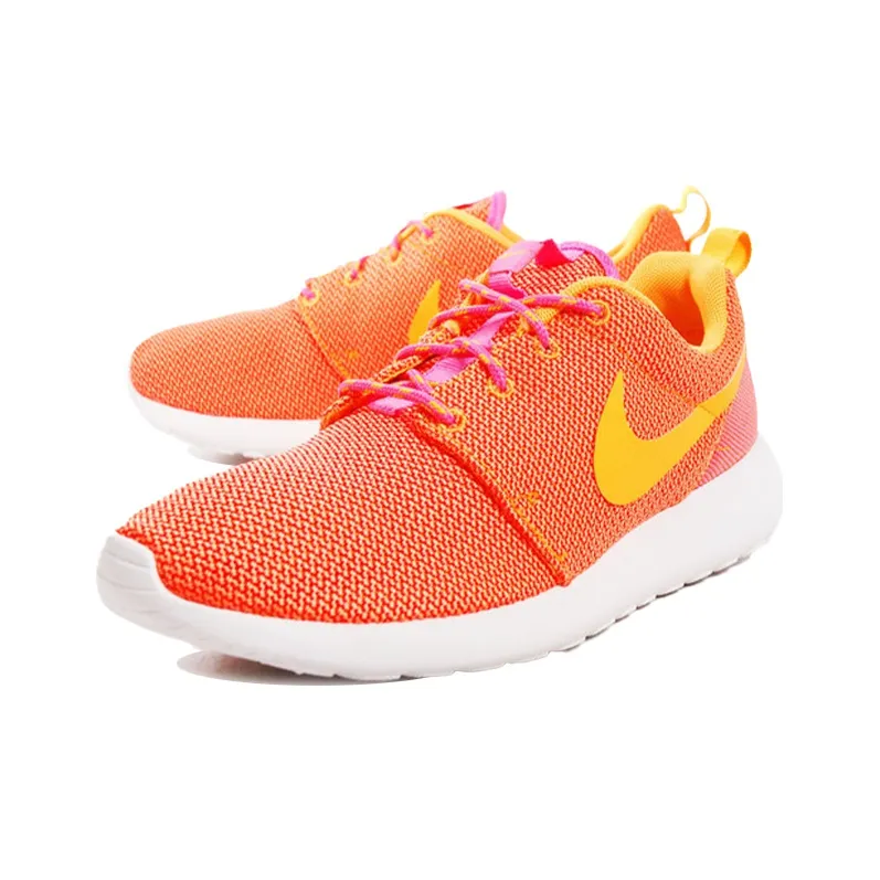 Nike Rosherun Pink Glow/Atomic Mango Summit White Volt Women's-2