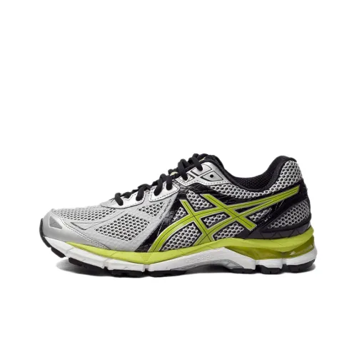 Asics Gt-2000 1 Breathable Wear-Resistant Slip-Resistant Low-Top Running Shoes Men's Gray Yellow 2E-Width