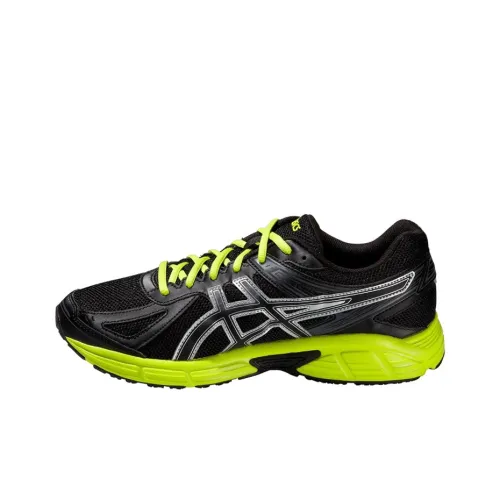 Asics Patriot 7 Running Shoes Men Low-Top Carbon Black/Silver/Green