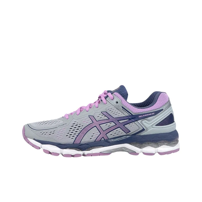 Asics Gel-Kayano 22 Breathable And Wear-resistant Low-Top Running Shoes Women's Gray Purple-0