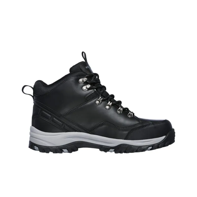 Skechers Relaxed Fit Relment-Traven Cushioning Wear-Resistant High-Top Hiking Trekking Shoes Men's Black-1