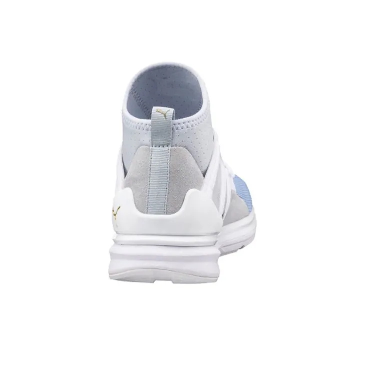 PUMA B.O.G. Limitless Hi Denim Anti-Slip Wear-Resistant Low-Top Running Shoes Women's White Blue-4