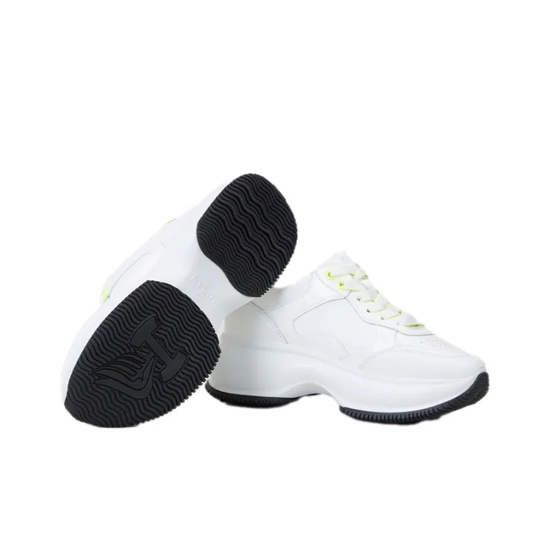 HOGAN Maxi I Active Low-Top Casual Shoes Women's White Yellow-5