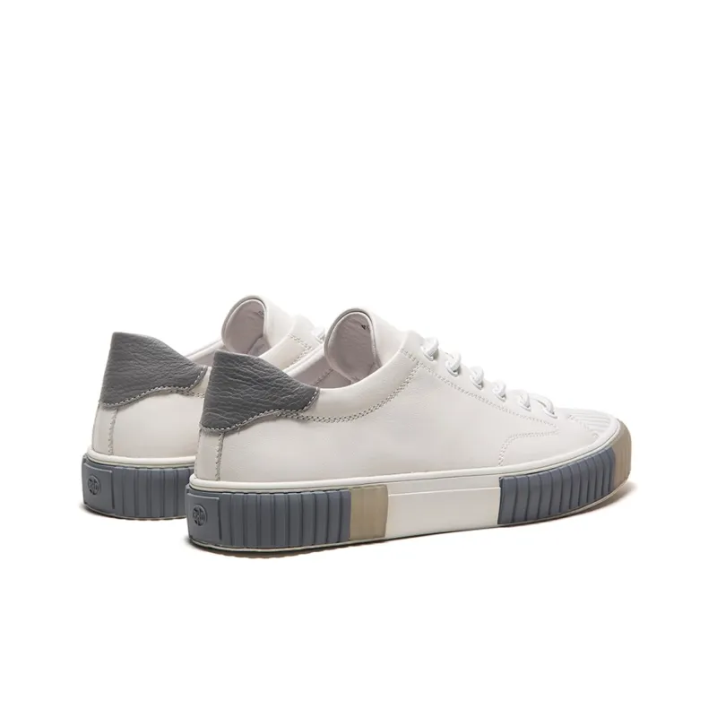 Anthony Miles Stylish Skateboarding Shoes Men's White Gray-3