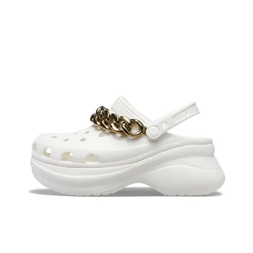 Crocs Retro Chain White Gold Sandals 'White Gold' Women's