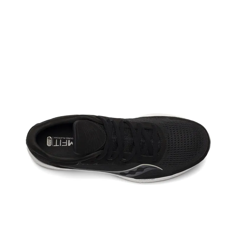 Saucony Freedom 4 Cushioning Wear Resistant Breathable Supportive Low Top Casual Running Shoes Men's Black-3