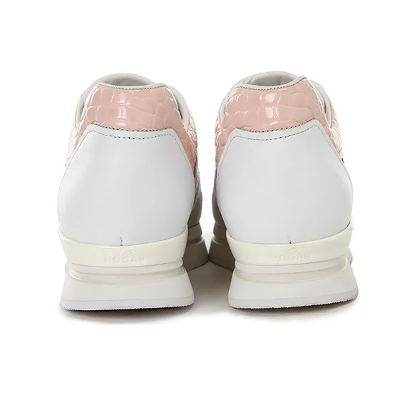 HOGAN H222 Low Top Casual Shoes Women's Pink White-3