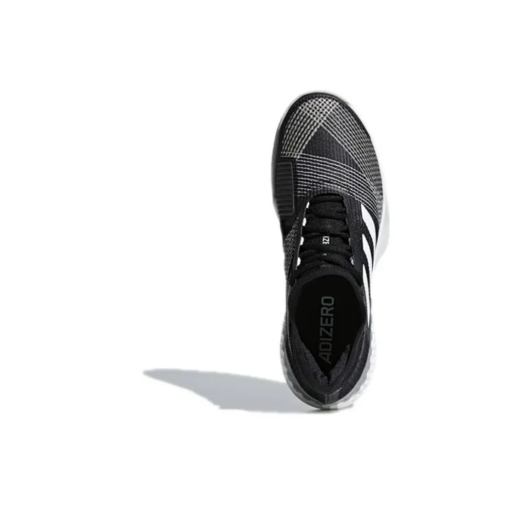 Adidas Adizero Series Tennis Shoes Men Low-Top Black/White-4