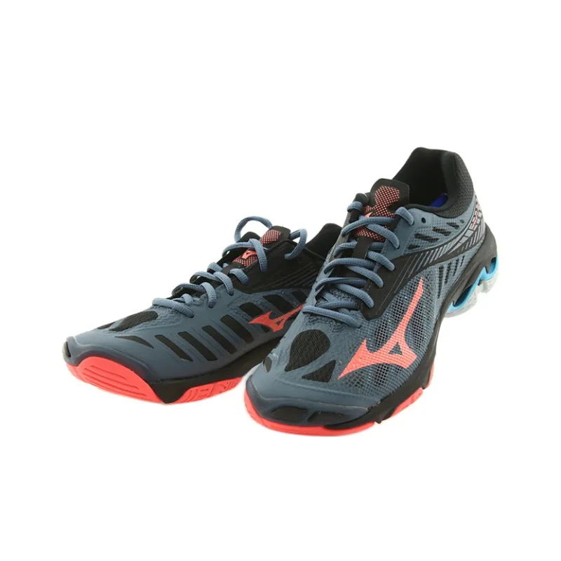 Mizuno Wave Lightning Z4 Running Shoes Unisex Low-Top Black/Red/Blue-2