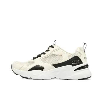 Skechers D'LITES Macaron Cushioning Anti Slip Wear Resistant Breathability Low Top Casual Shoes Women's Natural Black