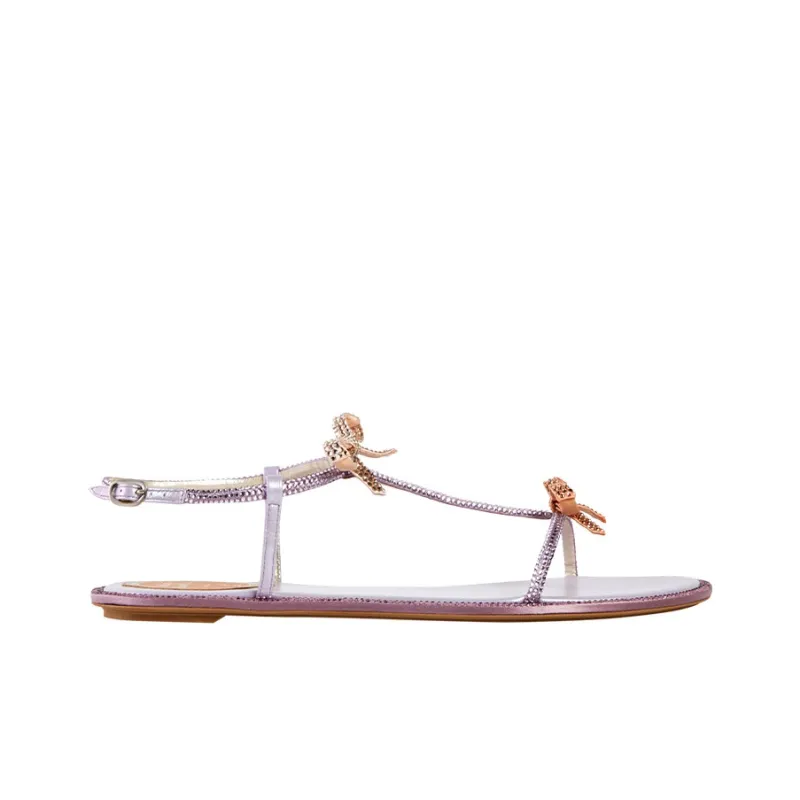RENE CAOVILLA Caterina One Strap Sandals Women's Lavender-1
