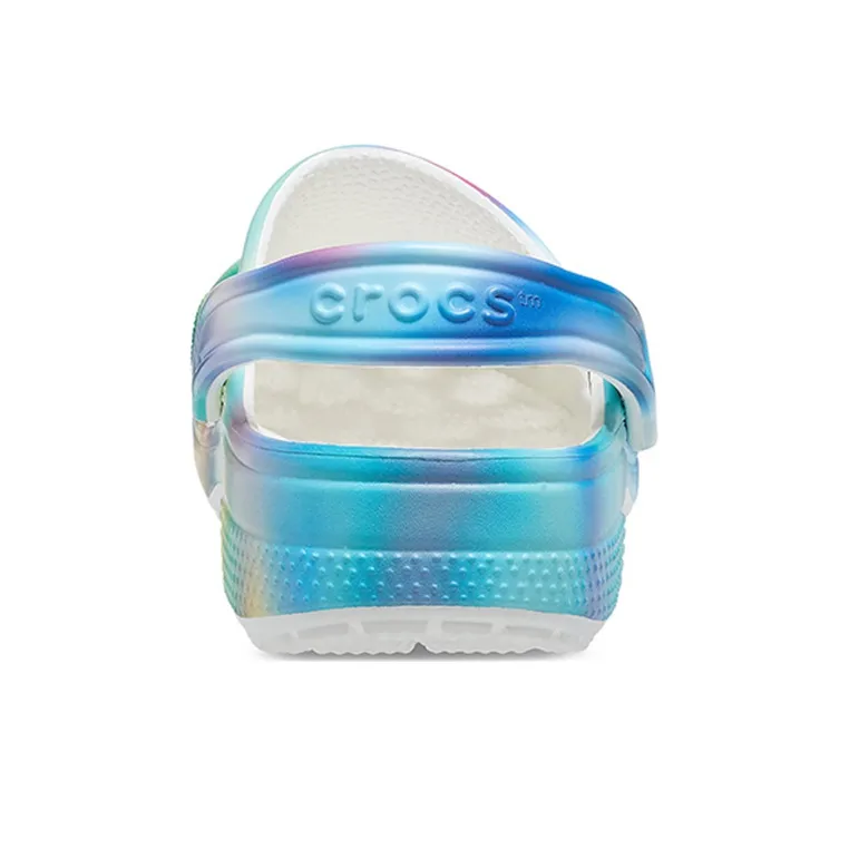 Crocs Colorful Crocs Beach Unisex Multi Color White Sandals-4