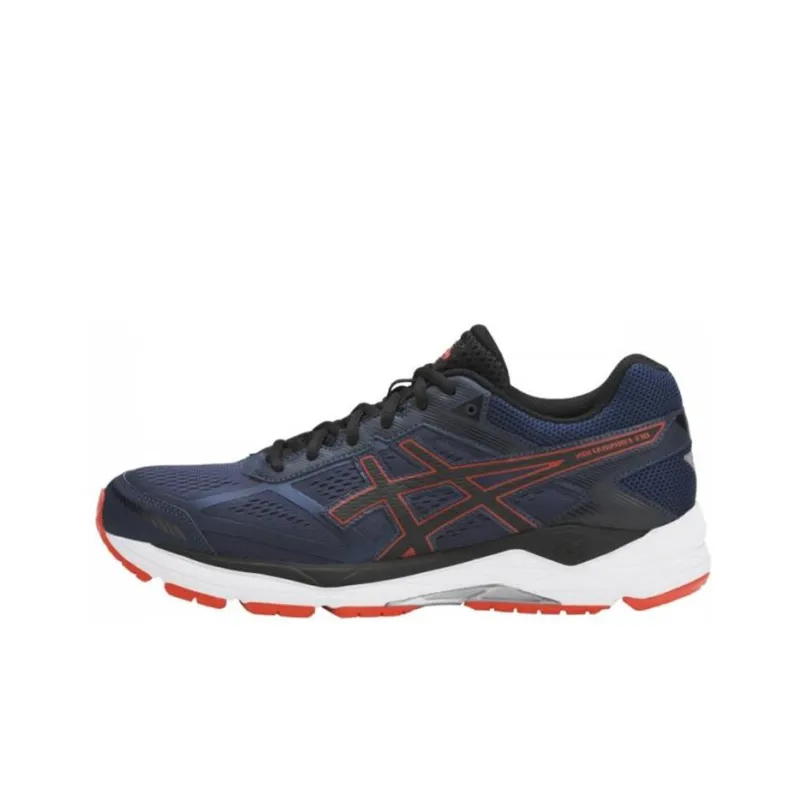 Asics Gel-Foundation 12 Anti-Slip And Wear-Resistant Breathable Low-Top Running Shoes Men's Blue-0