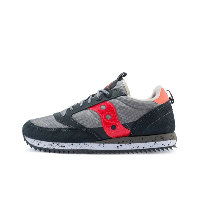 Saucony Jazz Original Cushioning Anti Slip Wear Resistant Breathability Low Top Casual Running Shoes Men's Gray-0