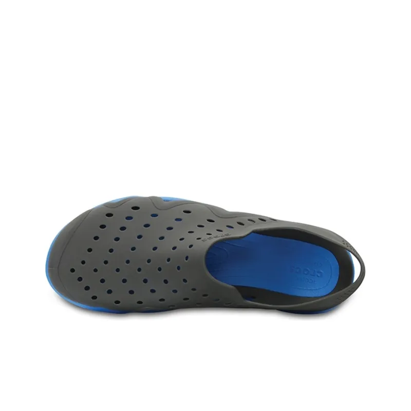 Crocs Swiftwater Wave Clogs 'Black Blue'-4