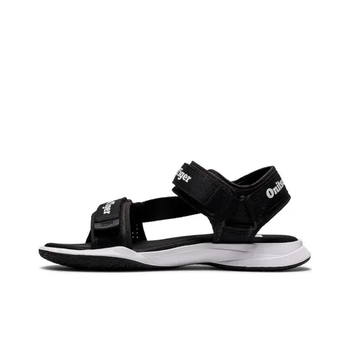 Onitsuka Tiger Ohbori Strap Beach Sandals Unisex Black