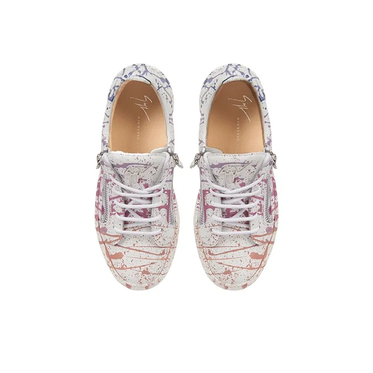 giuseppe zanotti Frankie Paint-splatter Sneakers-4