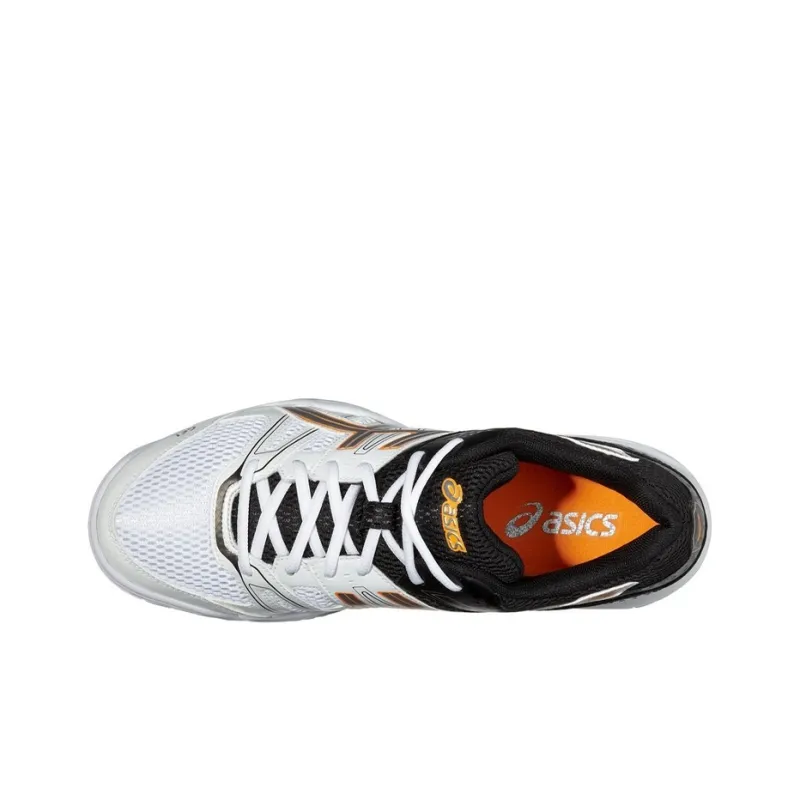 Asics Gel-Rocket 7 Wear-Resistant Low-Top Running Shoes Men's White Black-3