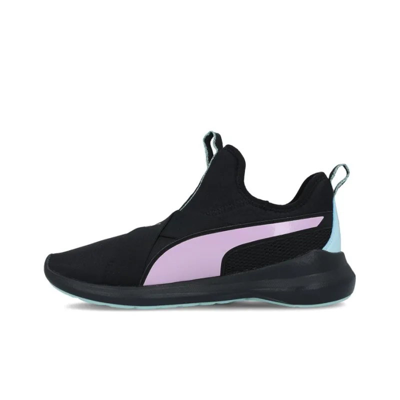 Trailblazer x PUMA Rebel Cushioning Wear-Resistant Mid-Top Running Shoes Women's Black Pink-0