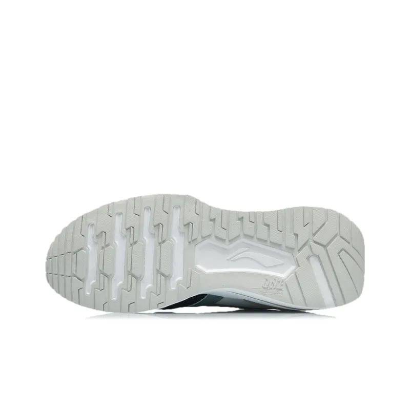 LiNing 001 Lightweight And Breathable Low Top Running Shoes Men's Gray Blue-4