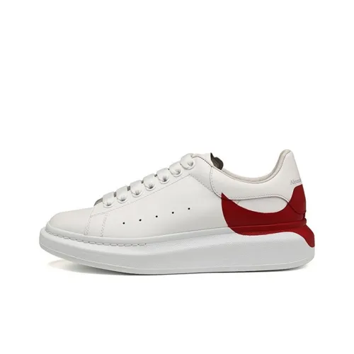 Alexander McQueen Oversized Sneaker Stylish Skateboarding Shoes Men's White Red