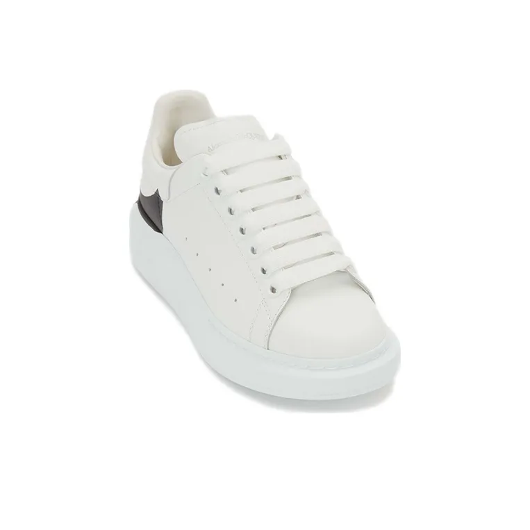 Alexander McQueen Oversized Sneaker 'White Black Heel' Women's-2