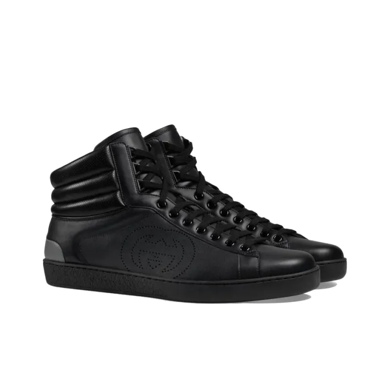 GUCCI Ace High Top Gg Black-2