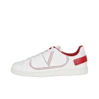Valentino Women's Backnet Sneaker 'White Red'